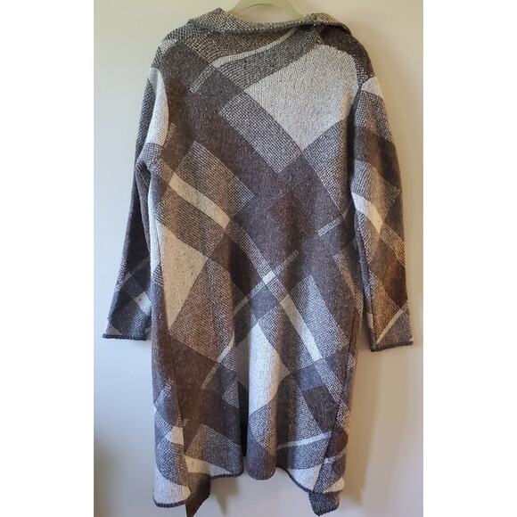 Joseph A Long Open Cardigan Sweater Women's Size Small Pockets Soft Relaxed Fit - Picture 3 of 10